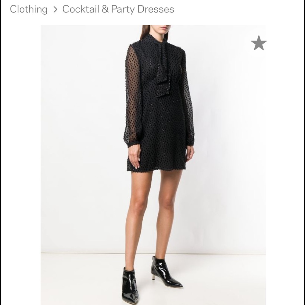 Yves Saint Laurent Longsleeved mini dress